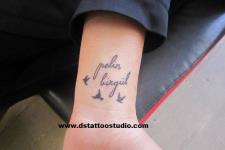 bilek kuş dövme -martı dövme-seagull tattoo