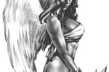 angel tattoo models
