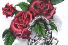akrep dövme modelleri-rose tattoo- scorpion tattoo