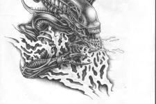 yaratık dövme modelleri-creature tattoo