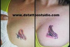 kelebek dövmesi,butterfly tattoo-kapatma dövme