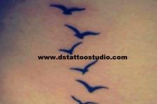 martı dövme-kuş dövme-seagull tattoo