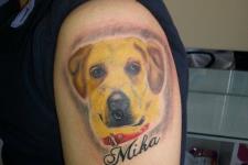 portre dövme-köpek portre dövme-dog tattoo