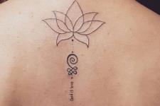 lotus çiçeği dövme