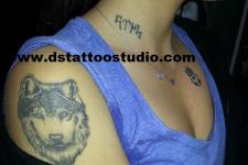 kurt dövme modeli - wolf tattoo
