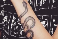 snake tattoo model